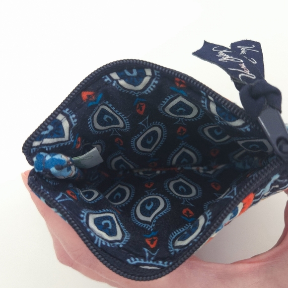 Vera Bradley Blue & Gray Paisley Floral Quilted Coin Pouch Wallets (Set of 2) - Picture 4 of 7